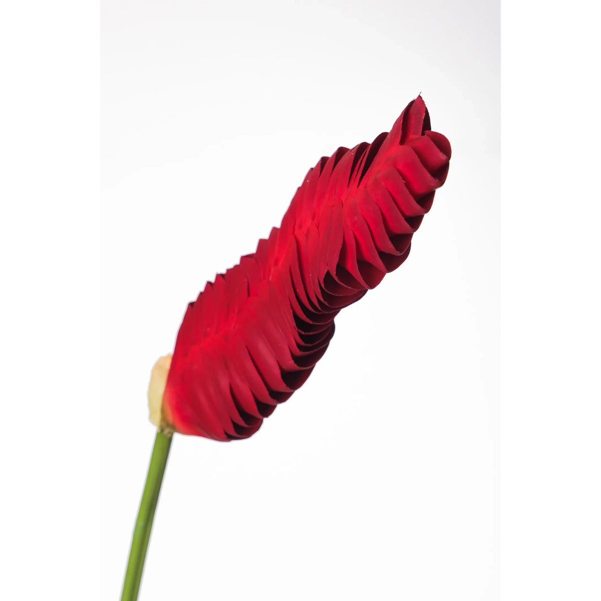 Flor de Jengibre artificial Colgante de 105 cm, color rojo