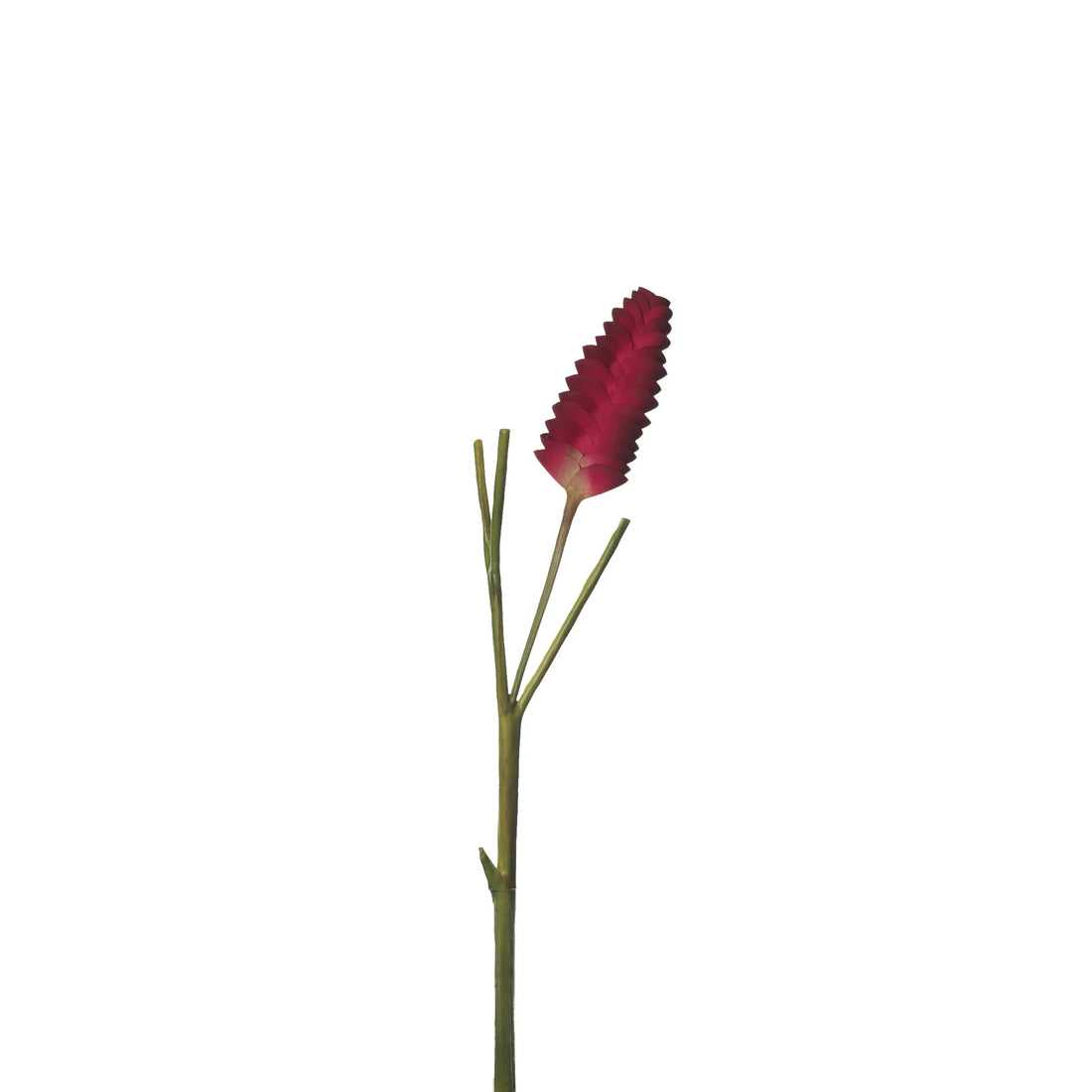 Flor de Jengibre artificial Colgante de 65 cm, color rojo