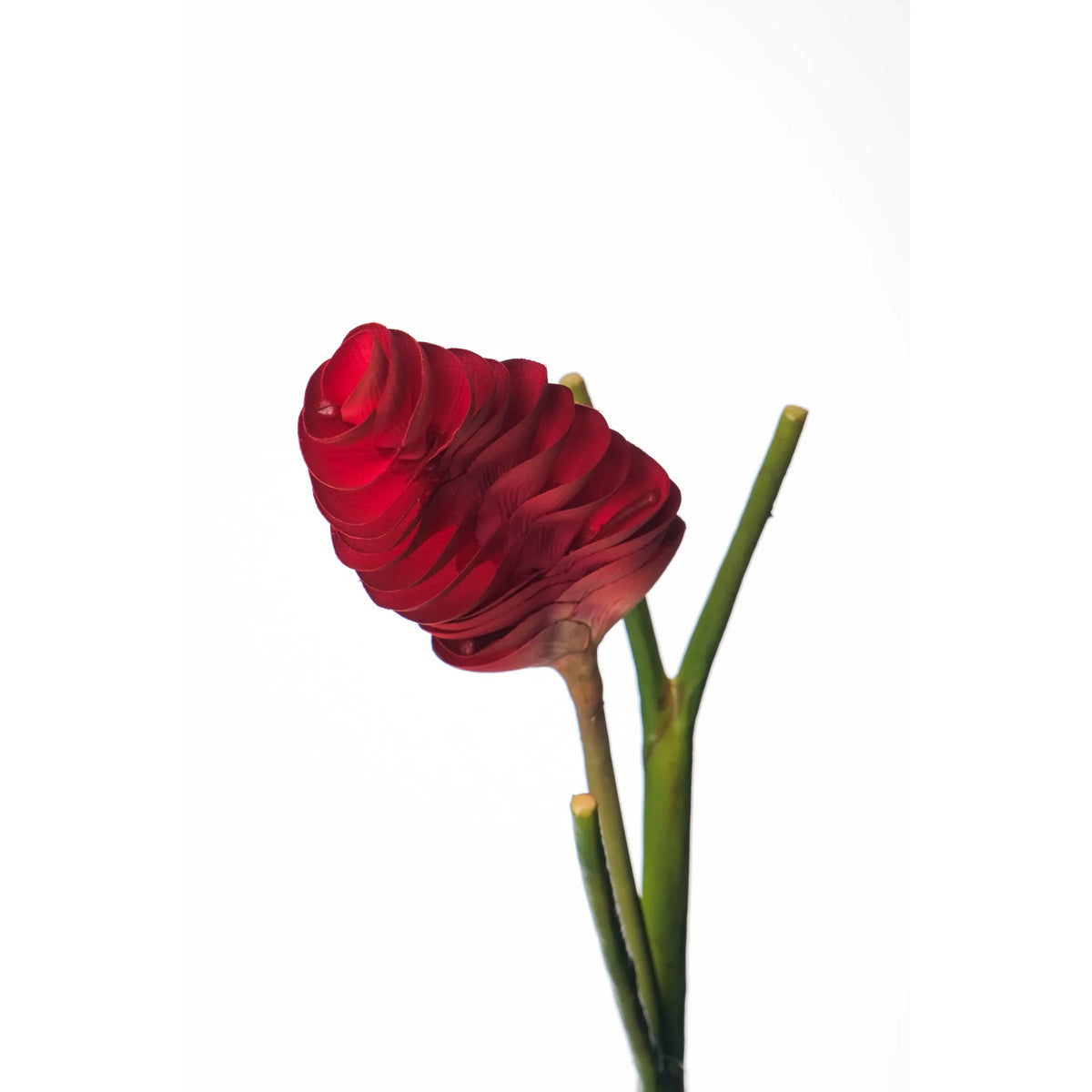 Flor de Jengibre artificial Colgante de 65 cm, color rojo