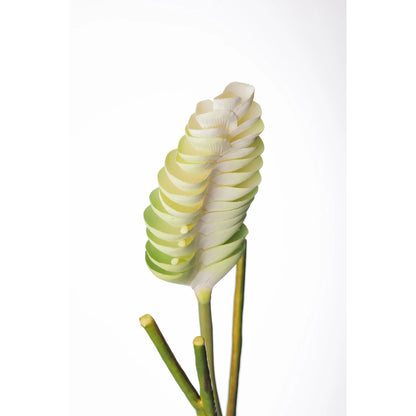 Flor de Jengibre artificial Colgante de 65 cm, color verde