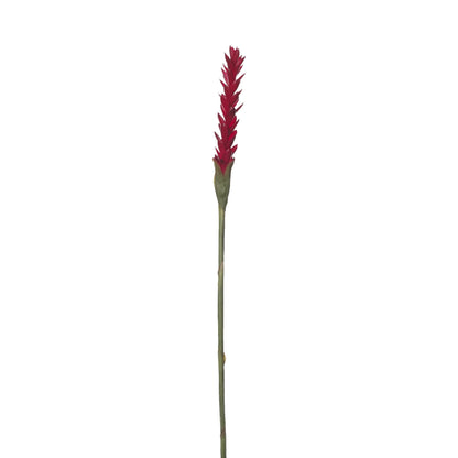 Flor de Jengibre artificial en Vara de 88 cm, color rojo