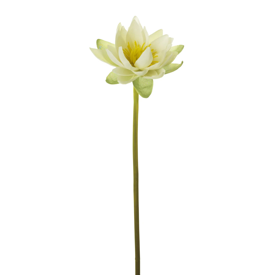 Flor de Loto artificial Mediana de 87 cm, color blanco