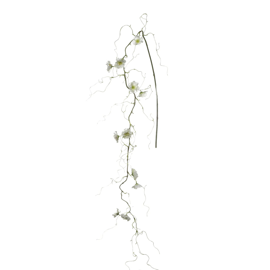 Flor de Melocotonero artificial Colgante de 140 cm, color crema