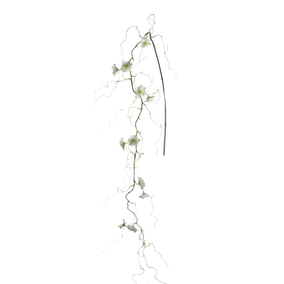 Flor de Melocotonero artificial Colgante de 140 cm, color crema