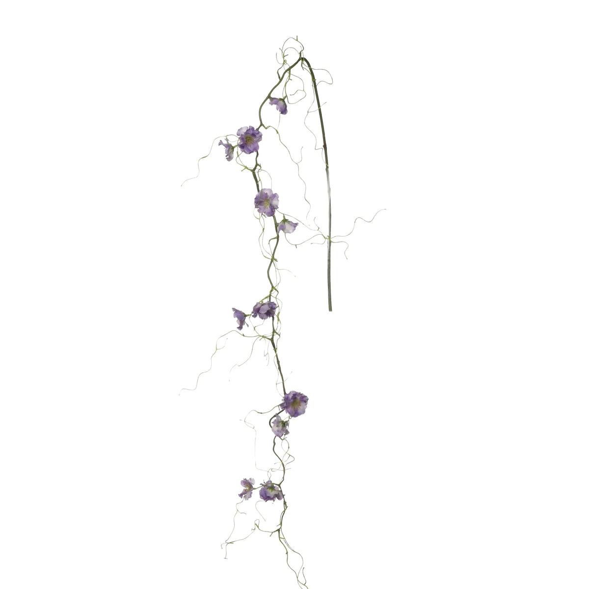 Flor de Melocotonero artificial Colgante de 140 cm, color lavanda