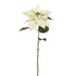 Flor de Pascua artificial de 74 cm, color blanco y verde