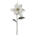 Flor de Pascua artificial en Vara de 76 cm, color blanco