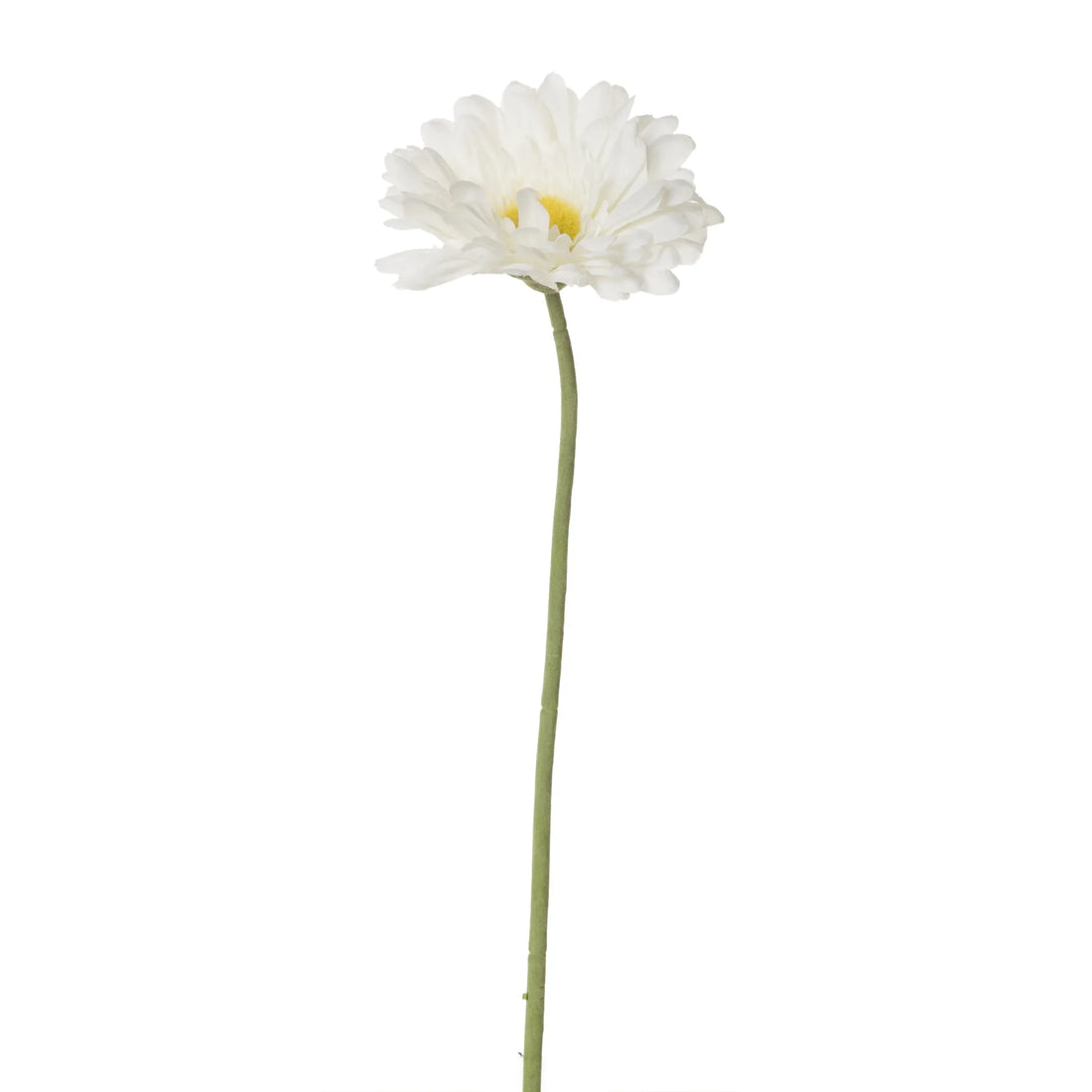 Gerbera artificial de 63 cm, color blanco