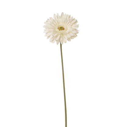 Gerbera artificial Grande de 75 cm, color blanco