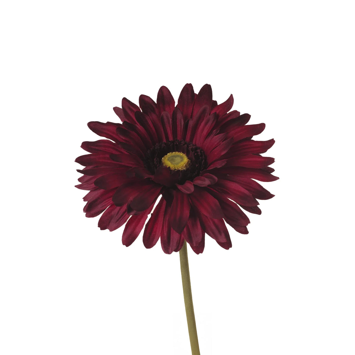 Gerbera artificial Grande de 75 cm, color burdeos