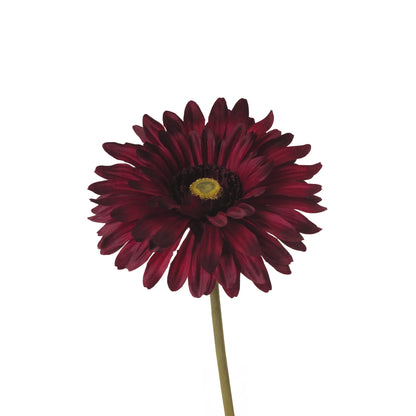 Gerbera artificial Grande de 75 cm, color burdeos