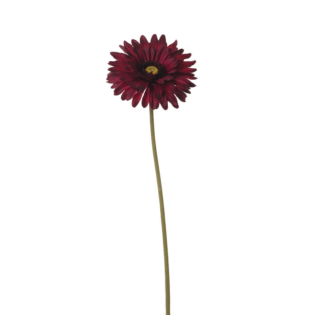 Gerbera artificial Grande de 75 cm, color burdeos