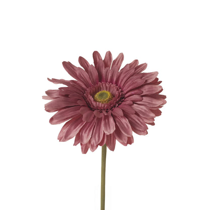 Gerbera artificial Grande de 75 cm, color malva