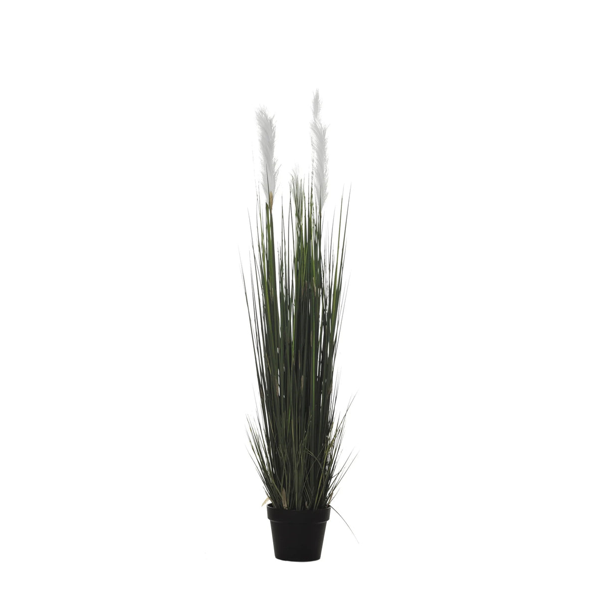 Gramínea Plumero artificial de 135 cm, color verde