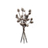 Grupo de 3 Picks artificiales Mini Nevados de 29 cm, color blanco