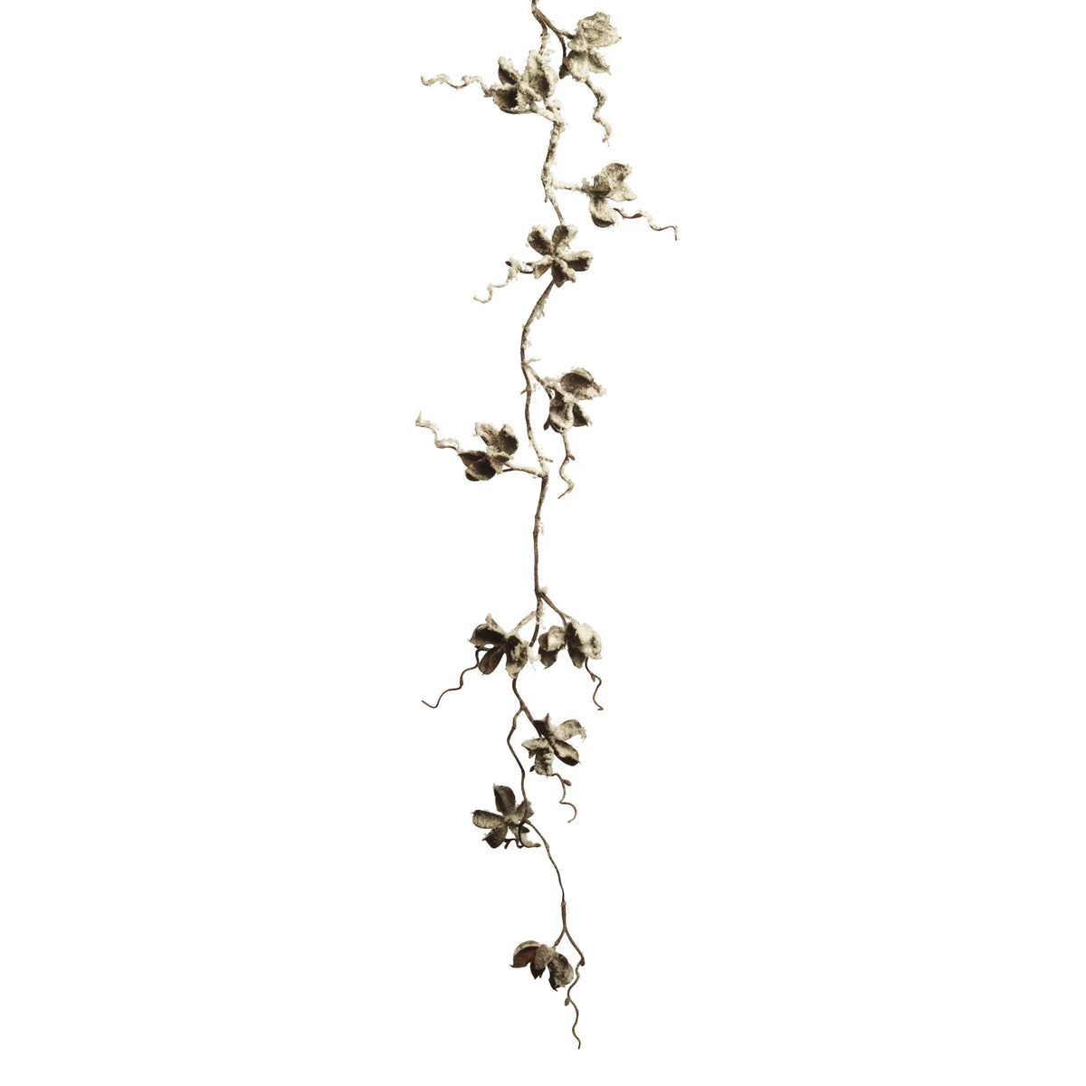 Guirnalda artificial Nevada de 95 cm, color blanco