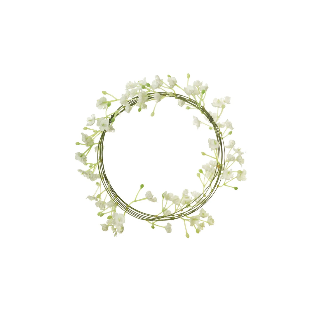 Guirnalda de Gypsophila artificial Mini de 240 cm, color blanco