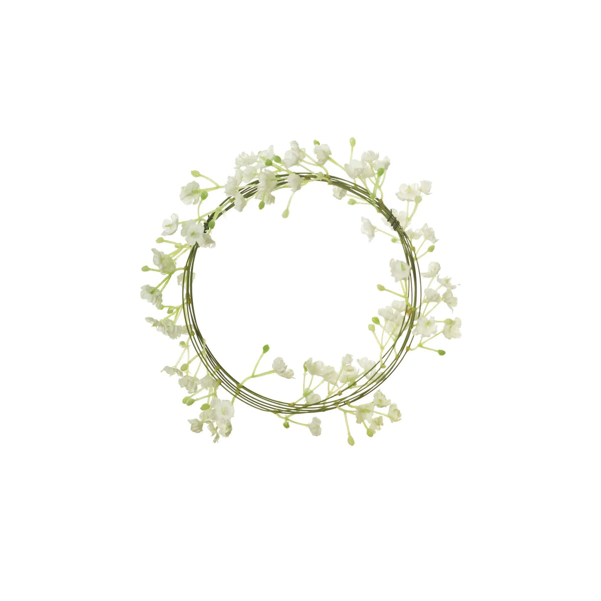Guirnalda de Gypsophila artificial Mini de 240 cm, color blanco