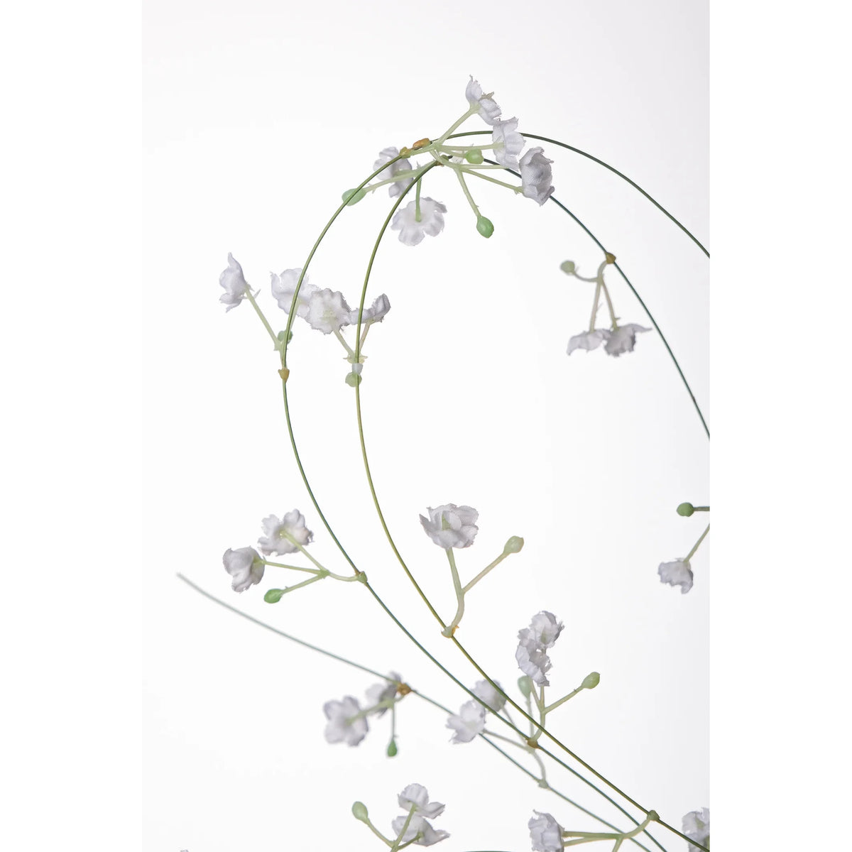 Guirnalda de Gypsophila artificial Mini de 240 cm, color blanco