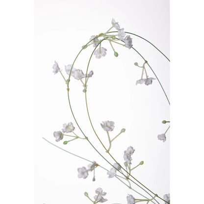 Guirnalda de Gypsophila artificial Mini de 240 cm, color blanco