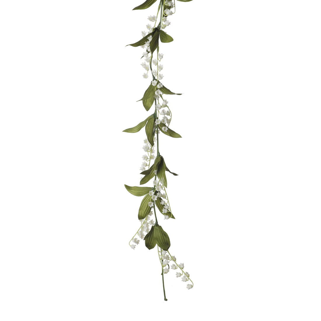 Guirnalda de Muguete artificial de 168 cm, color blanco