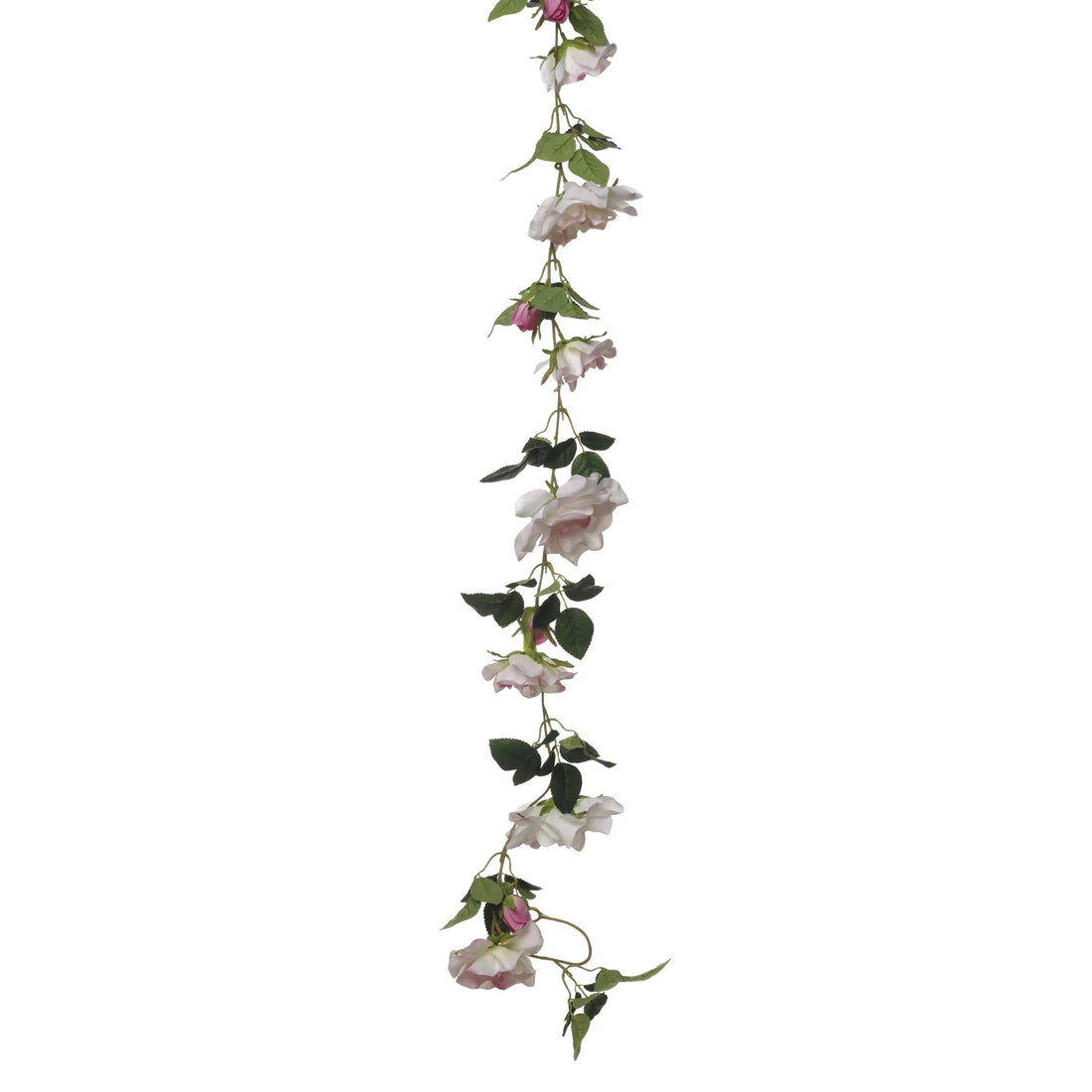 Guirnalda de Rosas artificial de 180 cm, color rosa pálido