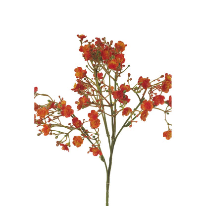 Gypsophila artificial de 46 cm, color naranja