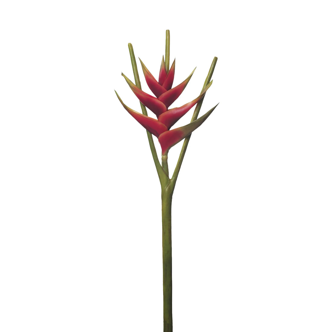 Heliconia artificial de 112 cm, color rojo