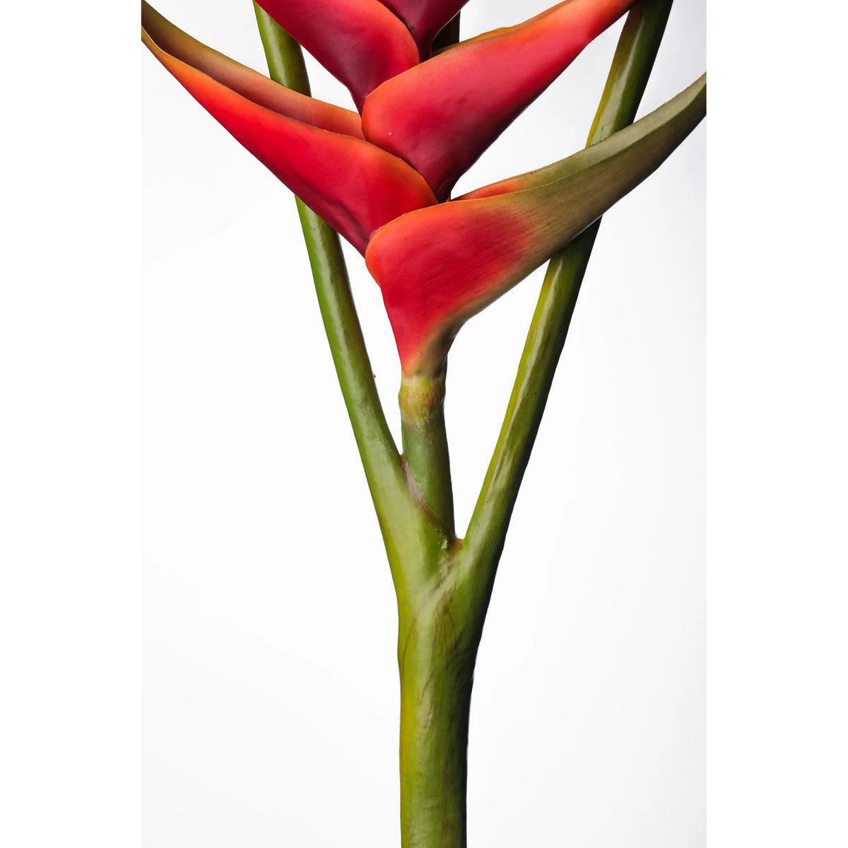 Heliconia artificial de 112 cm, color rojo