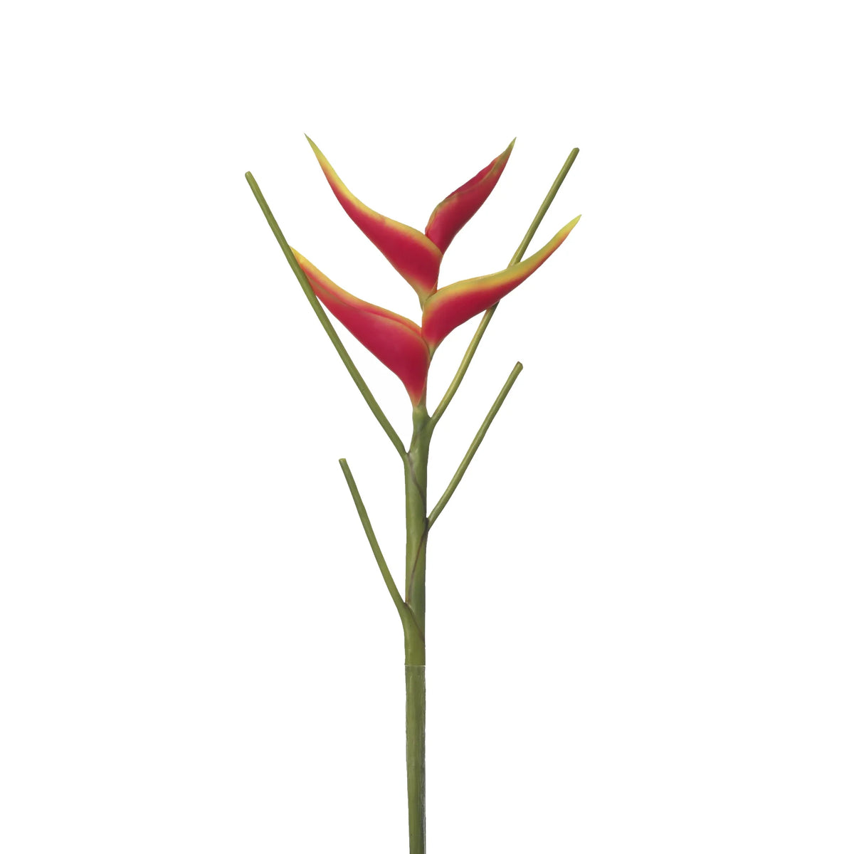 Heliconia artificial Mini en Vara de 66 cm, color rojo