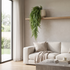 Adiantum artificial Dekogreen decorando un salón moderno y luminoso