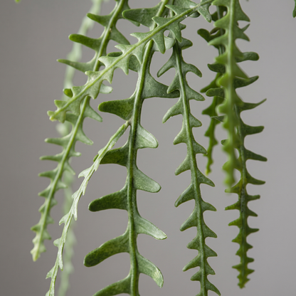 Detalle del realismo del Cactus colgante ignífugo de 125 cm artificial de Dekogreen