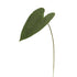 Hoja de Anturio artificial de 46 cm, color verde