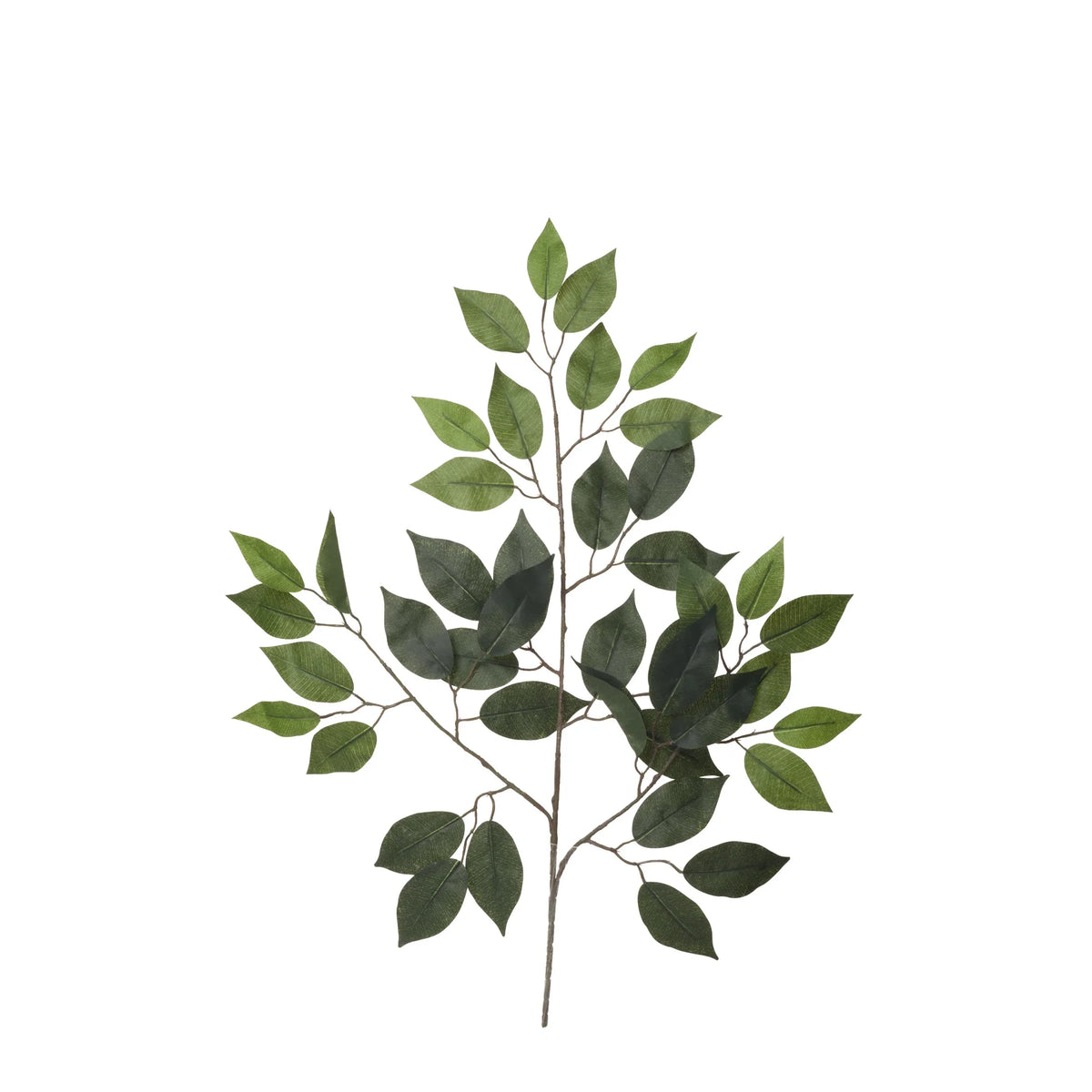Hoja de Ficus artificial de 60 cm, color verde