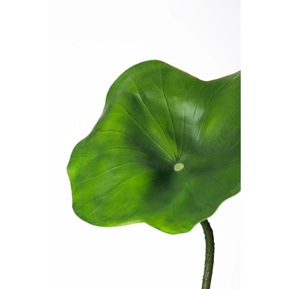 Hoja de Loto artificial de 105 cm, color verde