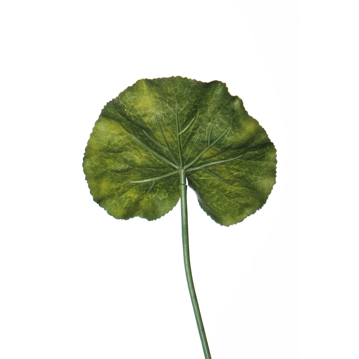 Hoja de Loto artificial Mini de 28 cm, color verde