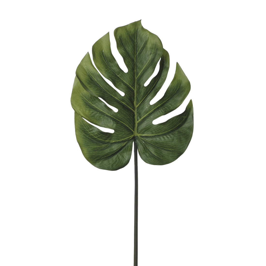 Hoja de Monstera artificial de 85 cm, color verde