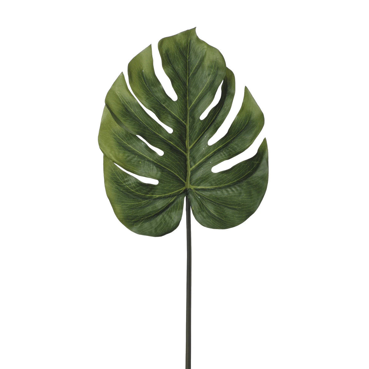 Hoja de Monstera artificial de 85 cm, color verde