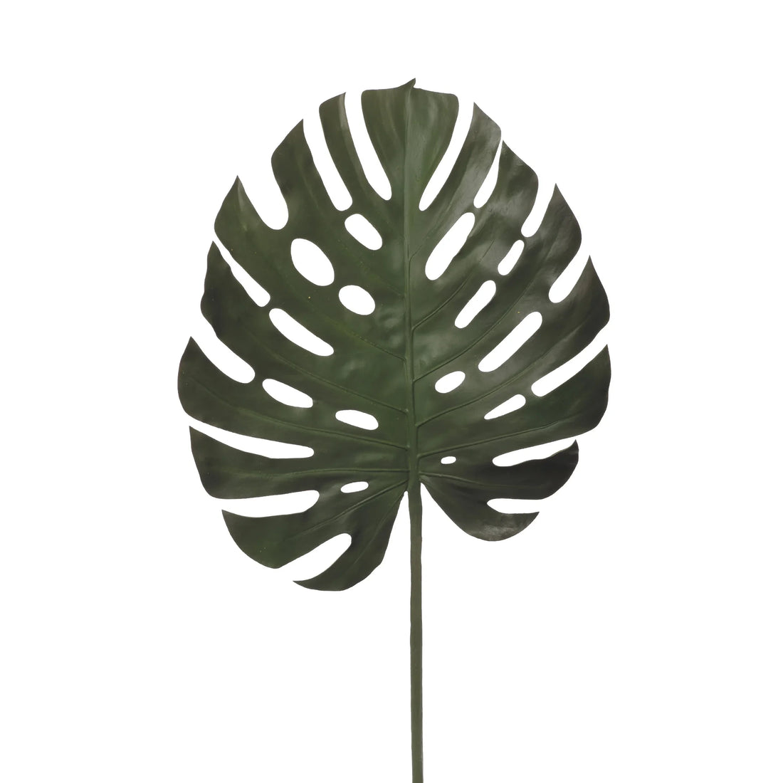 Hoja de Monstera artificial Gigante de 125 cm, color verde