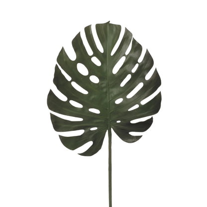 Hoja de Monstera artificial Gigante de 125 cm, color verde