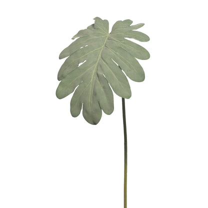 Hoja de Philodendron artificial de 84 cm, color verde