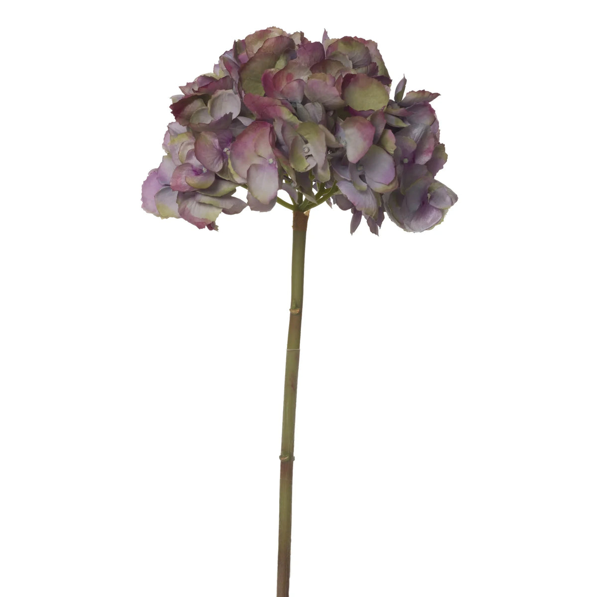 Hortensia artificial de 49 cm, color púrpura