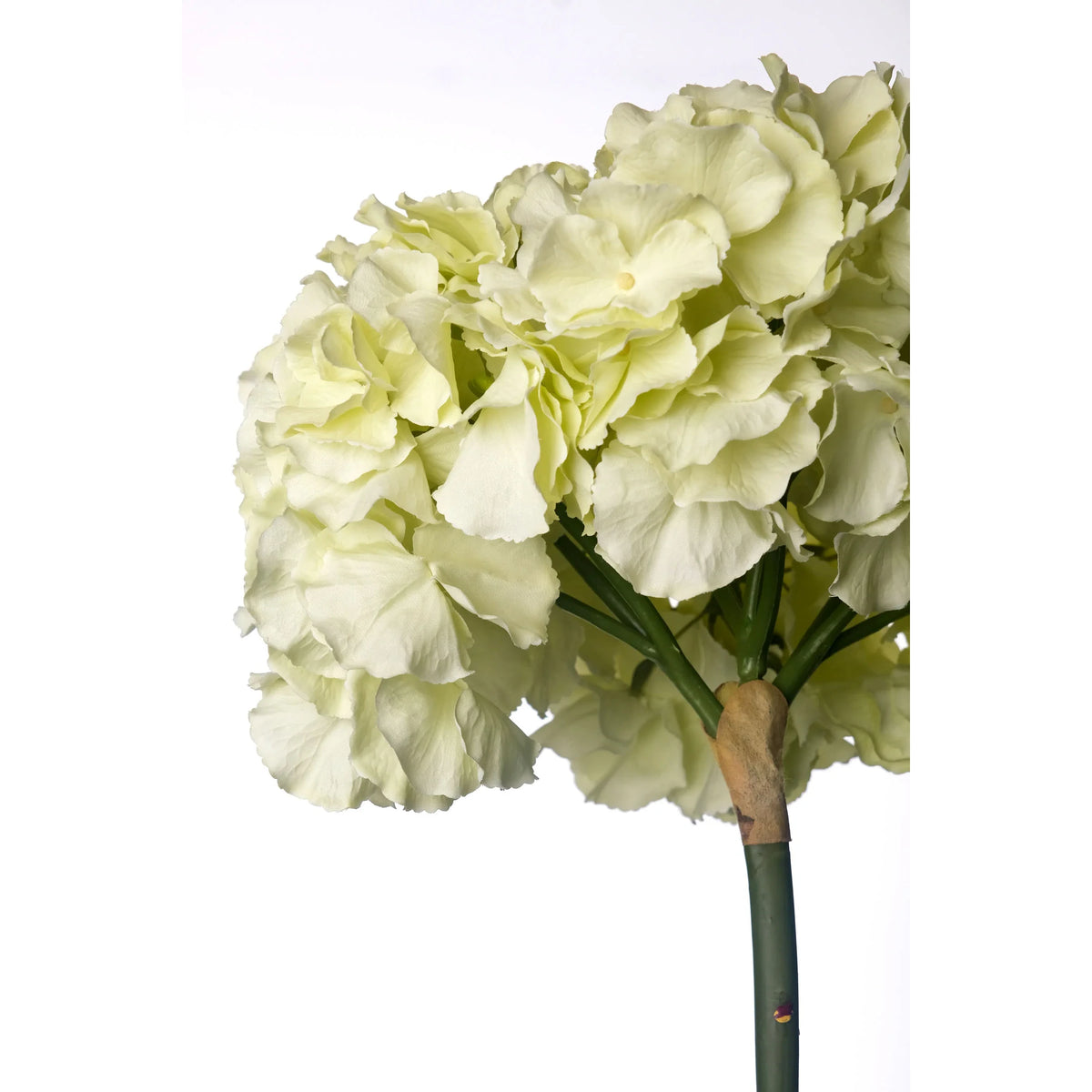 Hortensia artificial de 53 cm, color verde claro