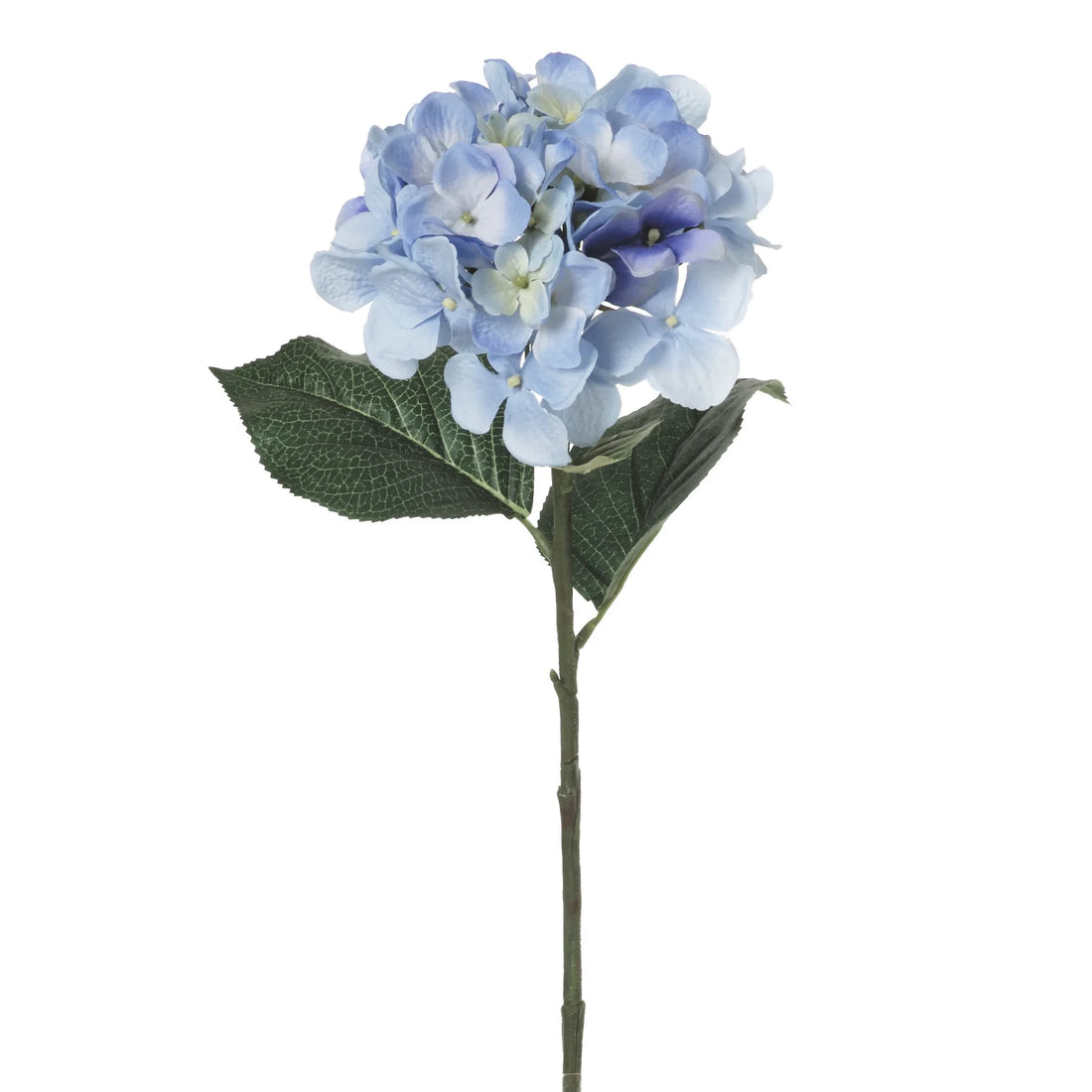 Hortensia artificial con Hojas de 65 cm, color azul