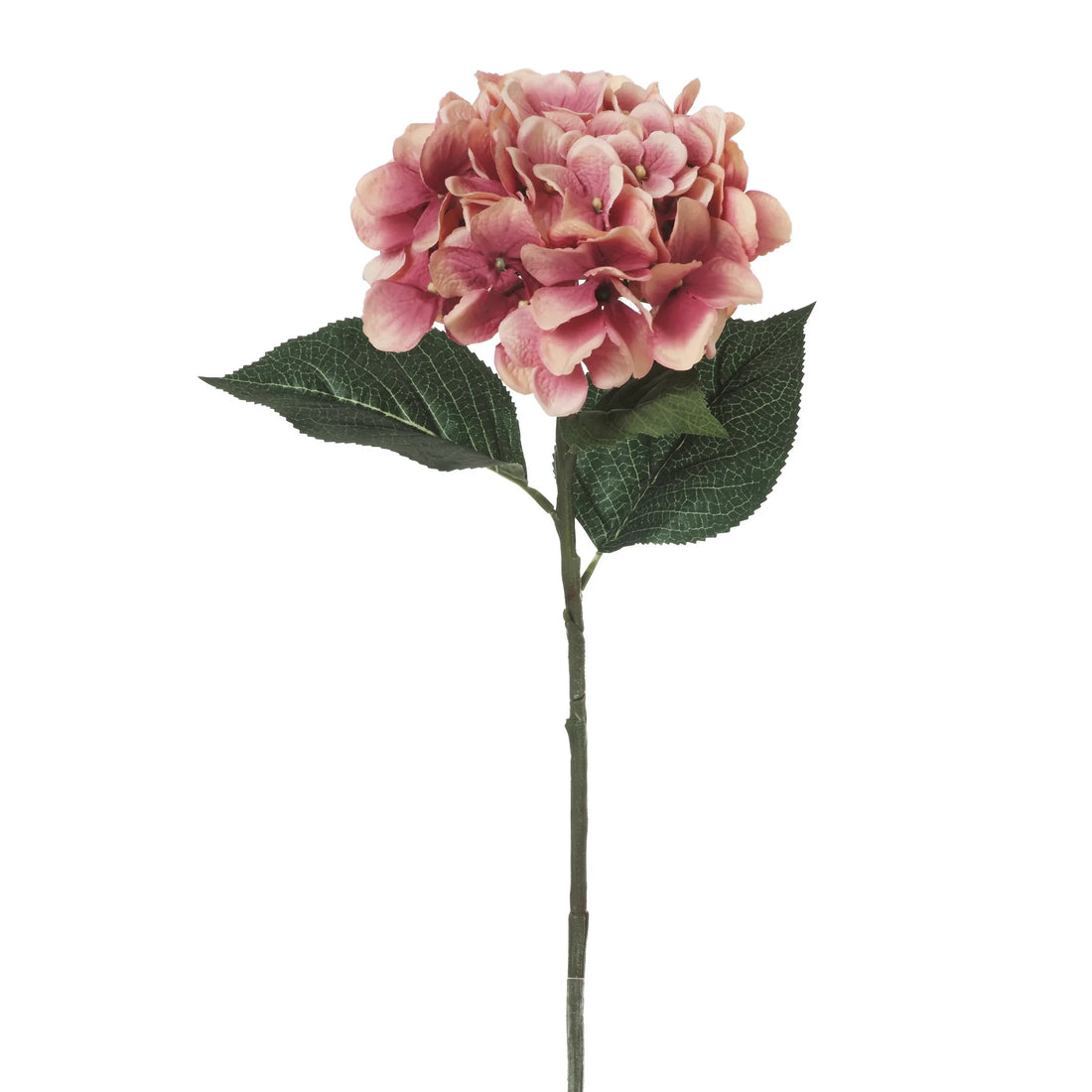 Hortensia artificial con Hojas de 65 cm, color malva