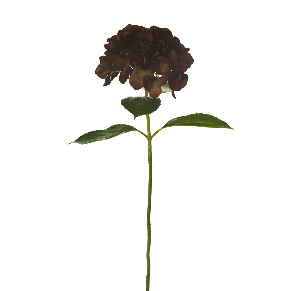 Hortensia artificial Grande de 70 cm, color burdeos
