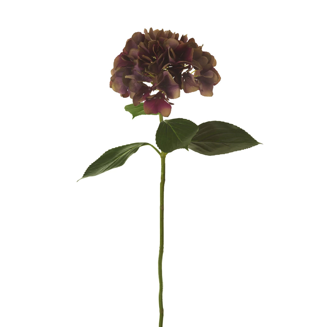 Hortensia artificial Grande de 70 cm, color vino
