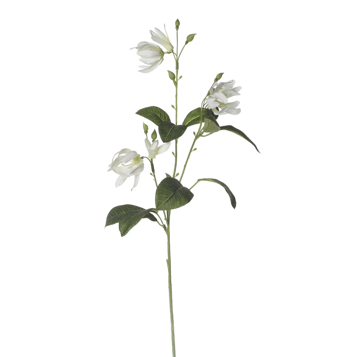Jazmín artificial de 63 cm, color blanco