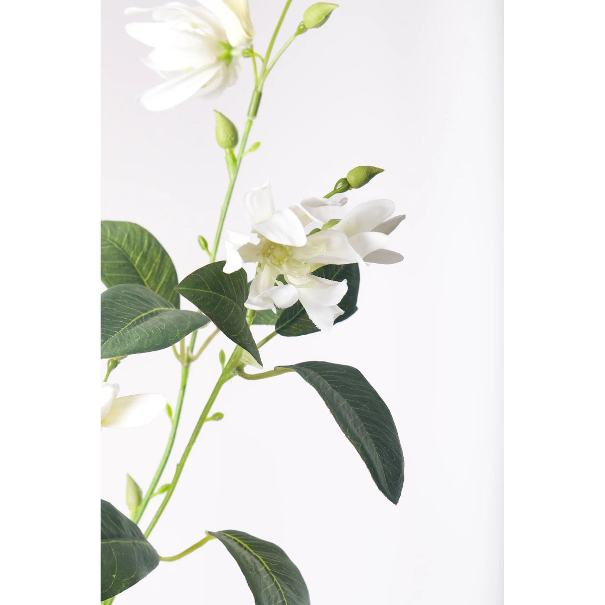 Jazmín artificial de 85 cm, color blanco