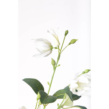 Jazmín artificial de 85 cm, color blanco